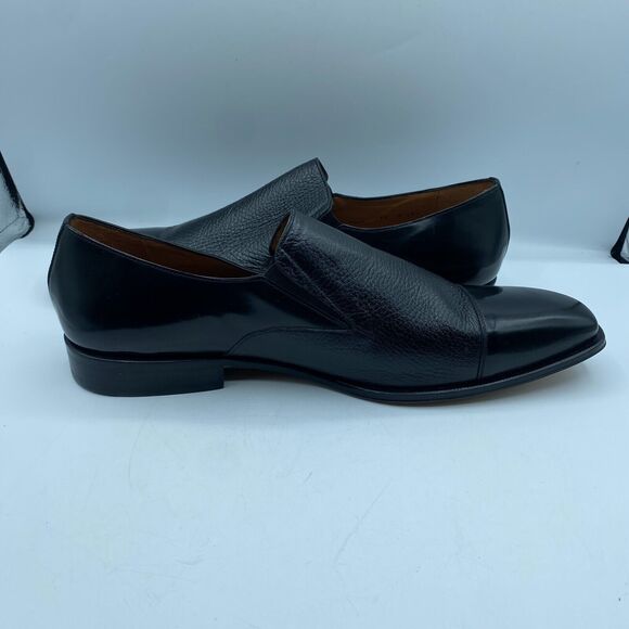 Mezlan Milani Loafer Mens 13M Black Deerskin Calfskin Leather Shoes Classy NWOB main image 4